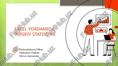 excel yordamida tavsifiy statistika — PPTX