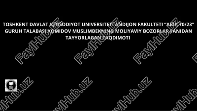 toshkent davlat iqtisodiyot universiteti andijon fakulteti — PDF