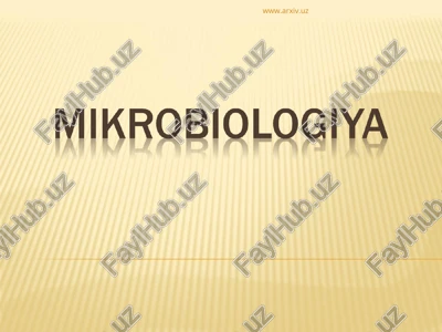 mikrobiologiya — PPT