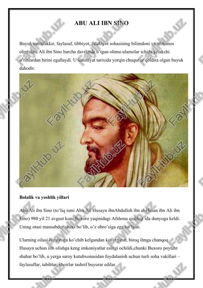 abu ali ibn sino — DOCX