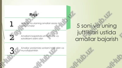 juftliklar — PPTX