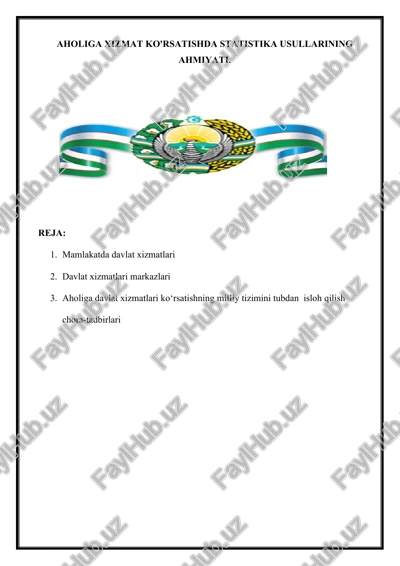 davlat xizmatlari — DOCX
