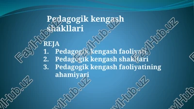 pedagogikkengashshakllari — PPTX