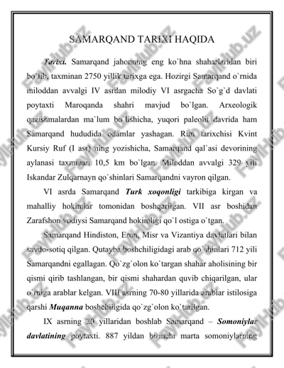 samarqand tarixi haqida — DOC