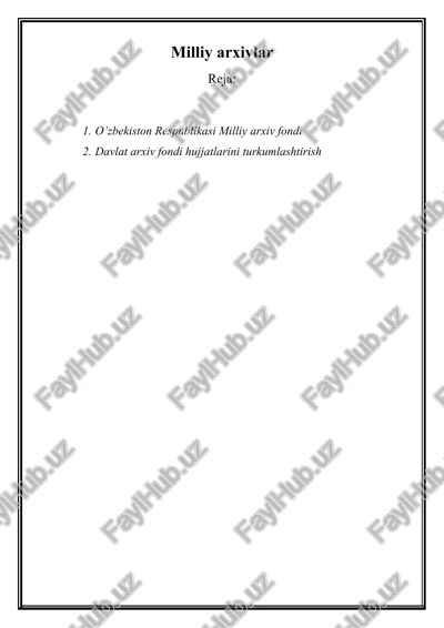 o’zbekiston respublikasi milliy arxiv fondi — DOC