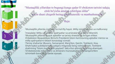 mustaqillik yillari — PPTX