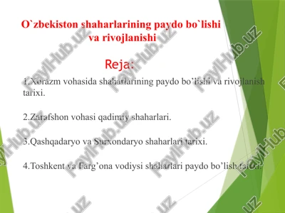 xorazm viloyati tarixi — PPTX
