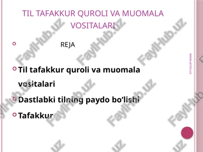 tiltafakkurqurolivamuomalavositalari — PPTX