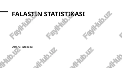 falastin statistikasi — PPTX