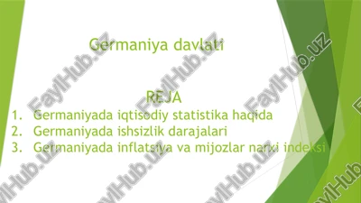 germaniyadavlati reja — PPTX
