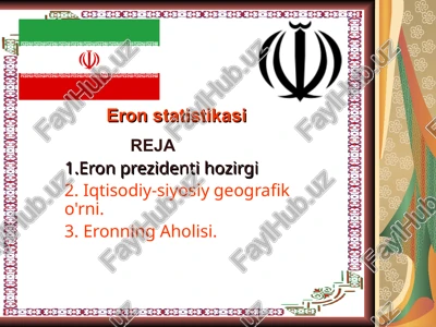 eron statistikasi — PPT