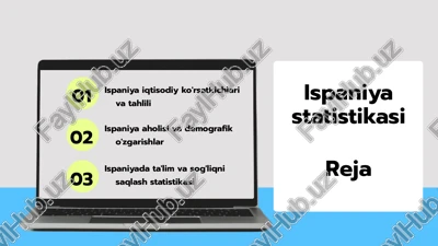 ispaniya iqtisodiy ko'rsatkichlari va tahlili — PPTX