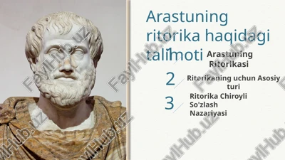 arastuning ritorikasi — PPTX