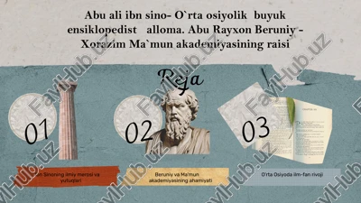ibn sinoning ilmiy merosi va yutuqlari — PPTX