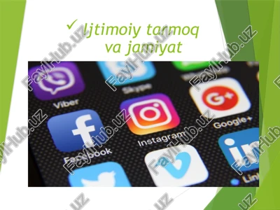 ijtimoiy tarmoq — PPTX