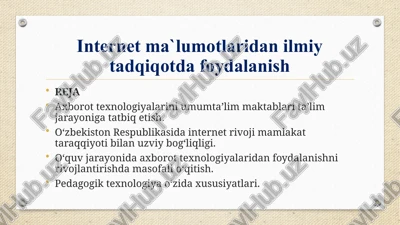 axborot texnologiyalari — PPTX