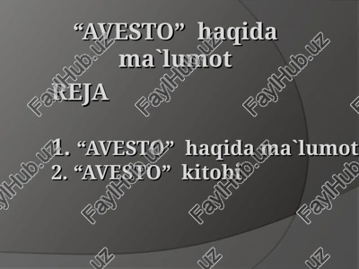 avesto — PPT