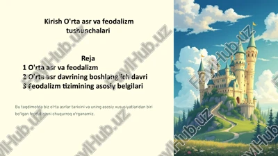 o'rta asrlar feodalizmi — PPTX