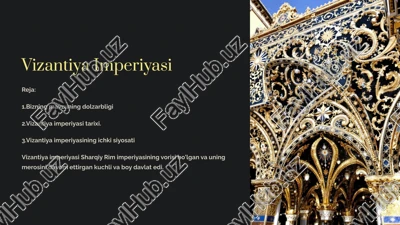 vizantiya imperiyasi — PPTX