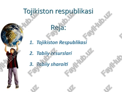 turkmaniston markaziy osiyoning janubi dajoylashgan davlat — PPTX