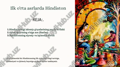 hindistonning ilk o'rta asrlar tarixi — PPTX