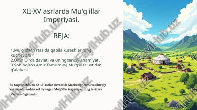 mu'g'illar imperiyasi — PPTX