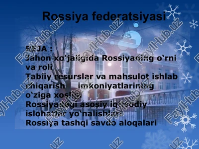 rossiya federatsiyasi — PPTX