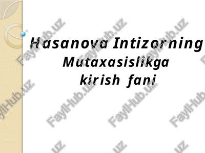 psixologik taminotlar tarixidan reja — PPTX
