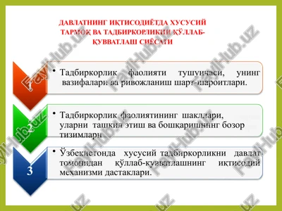 tadbirkorlik faoliyati — PPTX