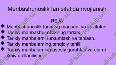 manbashunoslikfansifatidarivojlanishi — PPTX