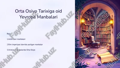yevropa manbalari — PPTX
