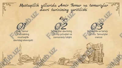 temuriylar davri tarixi — PPTX