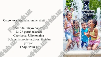 taqdimoti jismoniy mashqlar va chiniqtirish: sog'lom turmush tarzi uchun — PPTX