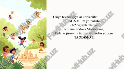 maktabgacha yoshdagi bolalarni jismoniy rivojlanishini nazorat qilish — PPTX