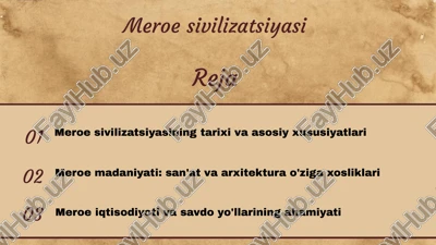 meroe civilizations — PPTX