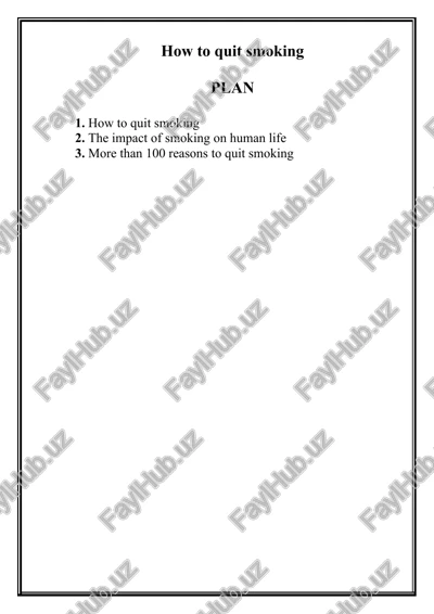 how to quit smoking — DOCX