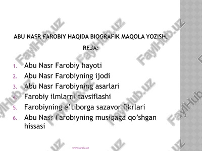 abu nasr farobiy hayoti — PPTX