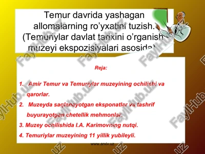 temuriylar muzeyi — PPT