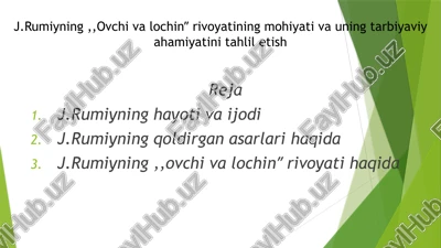 j.rumiyninghayoti va ijodi — PPTX