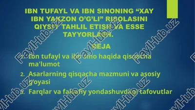 xay ibn yak zon o’g’li — PPTX