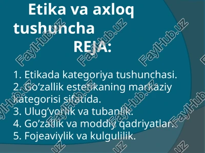 etika va axloq tushuncha — PPT