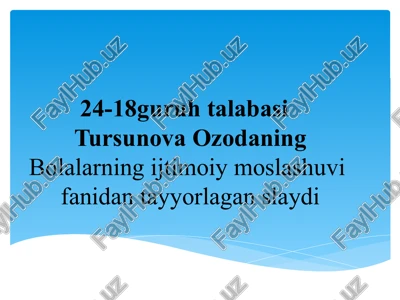 nutqni rivojlantirish metodikasi — PPTX