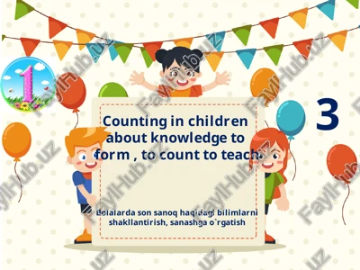 counting in children — PPTX