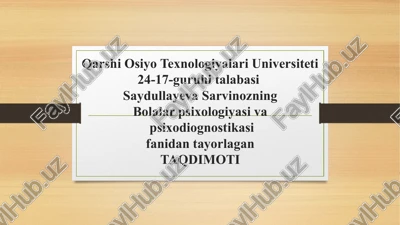 diqqatni diagnostika qilish metodlari — PPTX