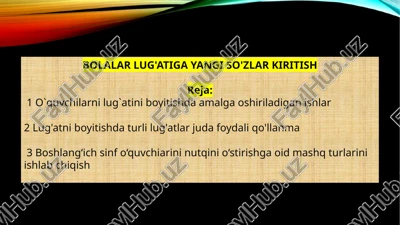 bolalar lug'ati — PPTX
