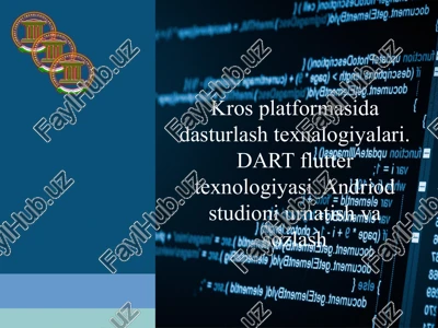 krosplatforma sida sturlashtexnalogiyalari — PPTX