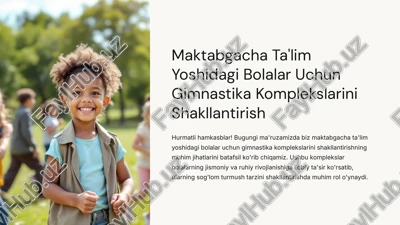 gimnastika komplekslarini shakllantirish — PPTX