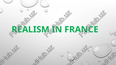 realism in france — PPTX