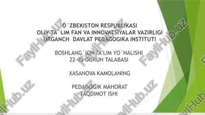 feodalizm davrida o‘qituvchilarning pedagogik qobiliyati — PPTX