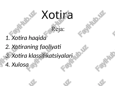 xotira — PPTX